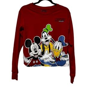 Disney Mickey and Friends Red Size S Preowned Very Good Condition